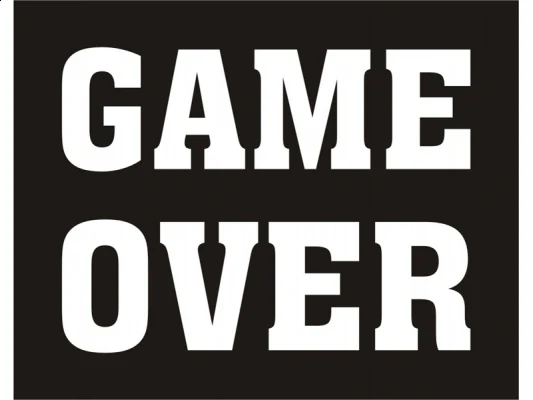 Svadobné nálepky na topánky GAME OVER 1pár