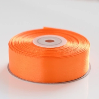 Saténová stuha oranžová 12mm 25m
