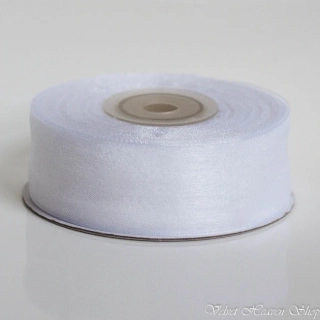 Šifónová stuha biela 38mm