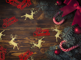 Konfety Merry Christmas červené