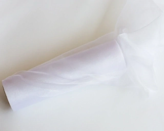 Organza biela 16cm