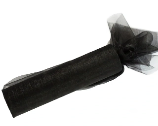 Organza čierna 16cm