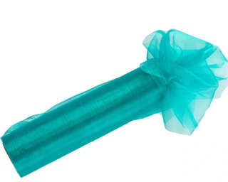 Organza bledý tyrkys 36cm