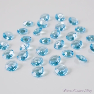 Diamanty bledý tyrkys 12mm 100ks